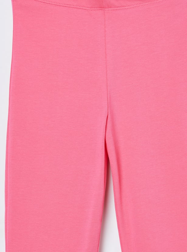 FAME FOREVER Girls Solid Flared Leggings