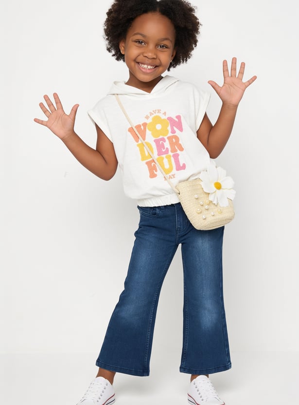FAME FOREVER Girls Graphic Print T-shirt