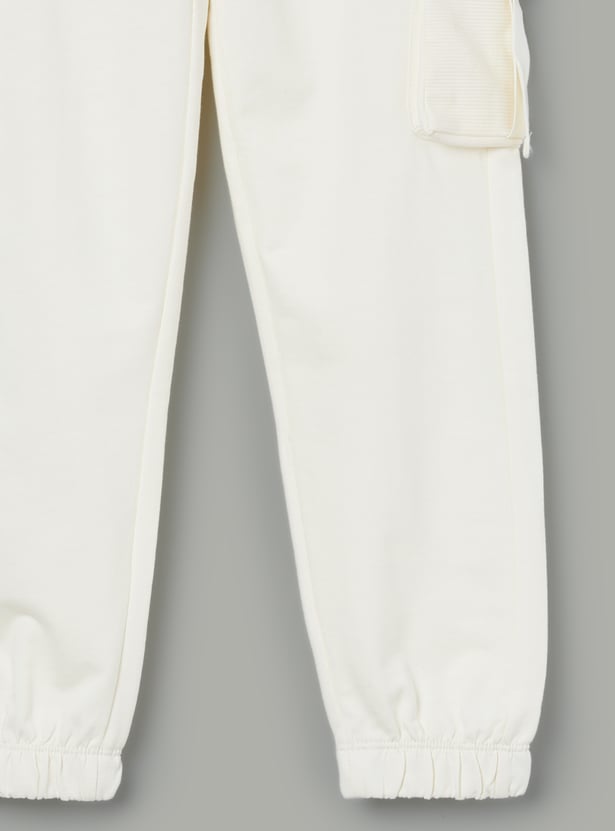FAME FOREVER Girls Solid Cargo Joggers