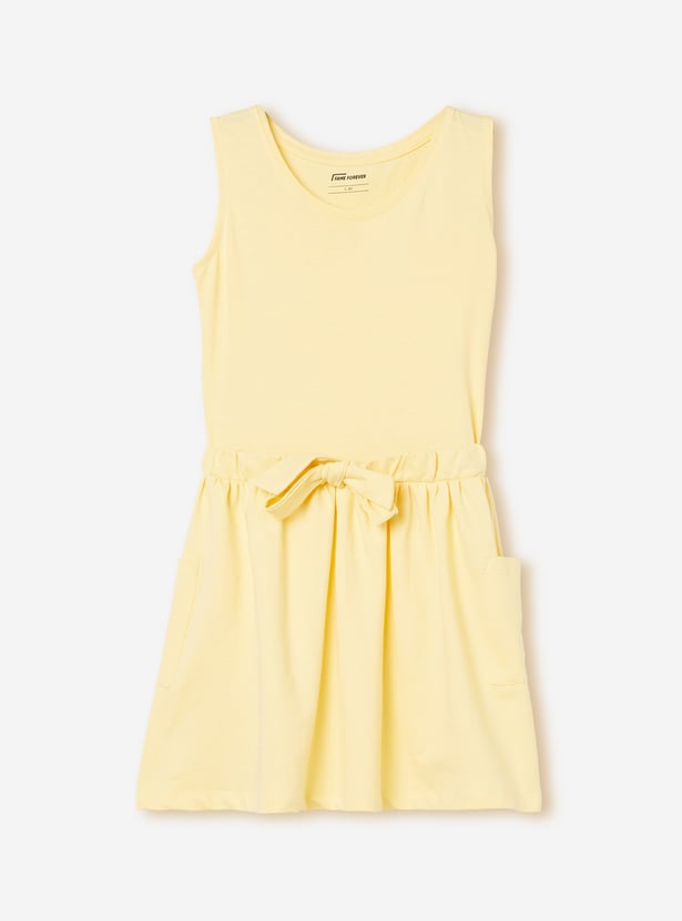 FAME FOREVER Girls Embellished Top with Skirt Set