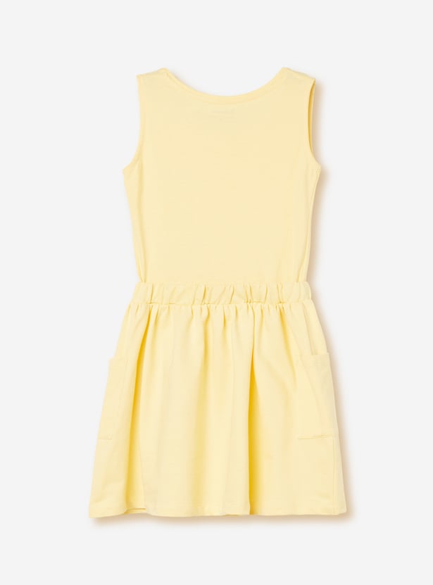 FAME FOREVER Girls Embellished Top with Skirt Set