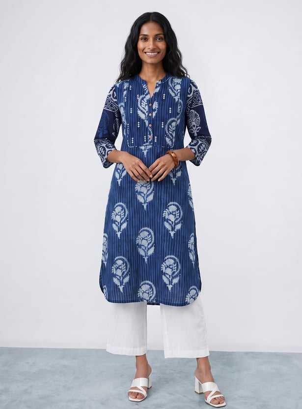 MELANGE Ethnic Motif Straight Kurta
