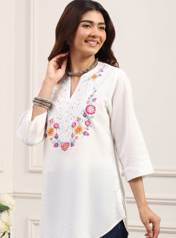 BIBA Embroidered A-line Tunic