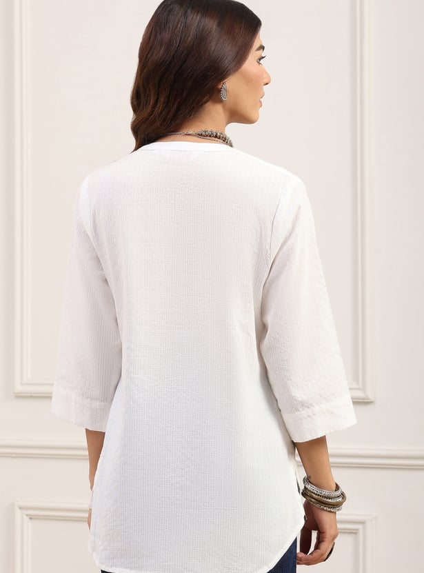 BIBA Embroidered A-line Tunic