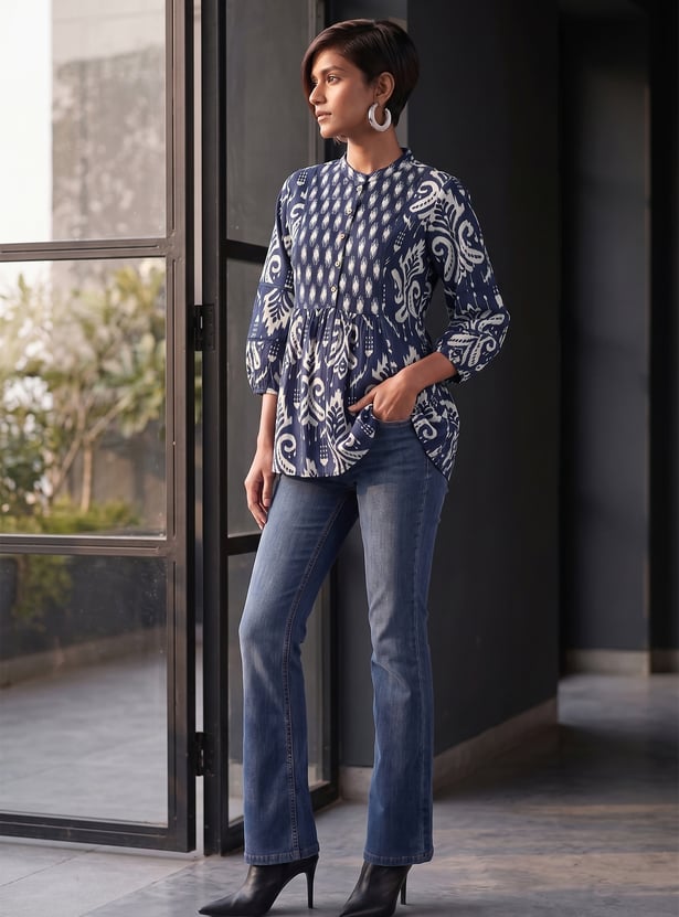 MELANGE Ethnic Motif Print Tunic