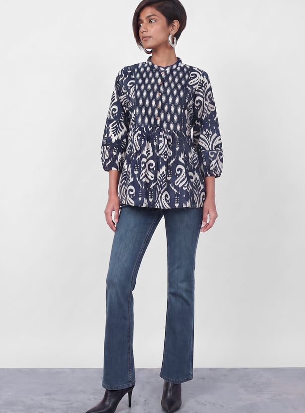 MELANGE Ethnic Motif Print Tunic