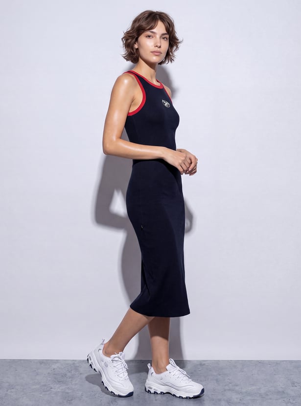 KAPPA Solid Sleeveless Bodycon Dress