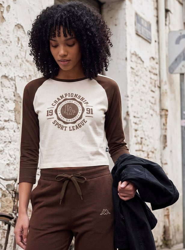KAPPA Graphic Print Crop T-shirt