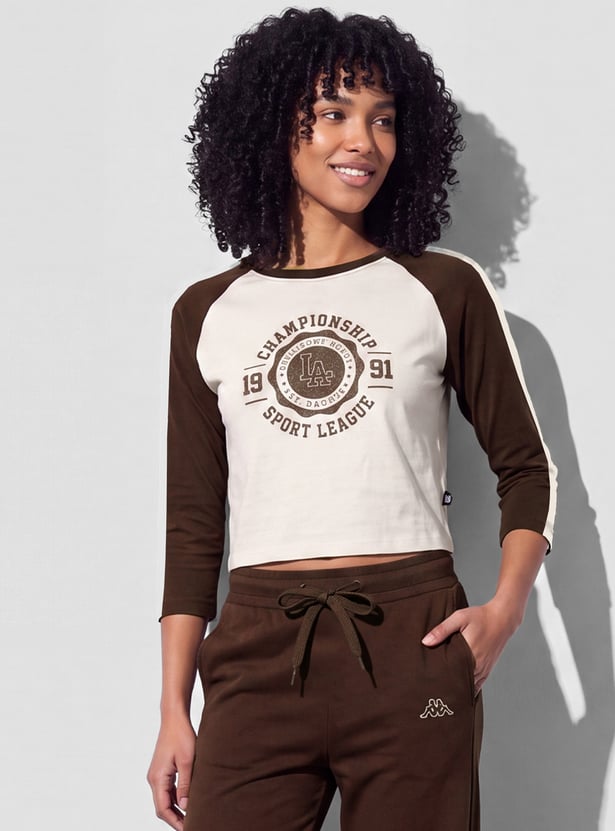KAPPA Graphic Print Crop T-shirt