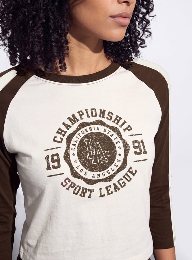 KAPPA Graphic Print Crop T-shirt