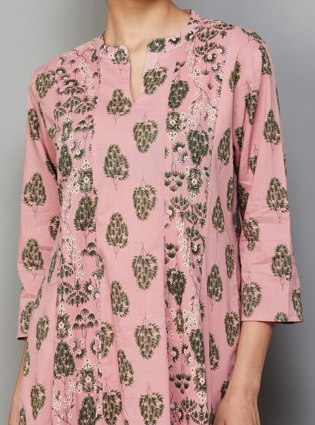SPAN Floral Print Anarkali Kurta