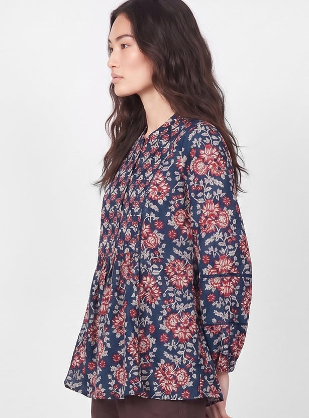 MELANGE Floral Print A-line Tunic