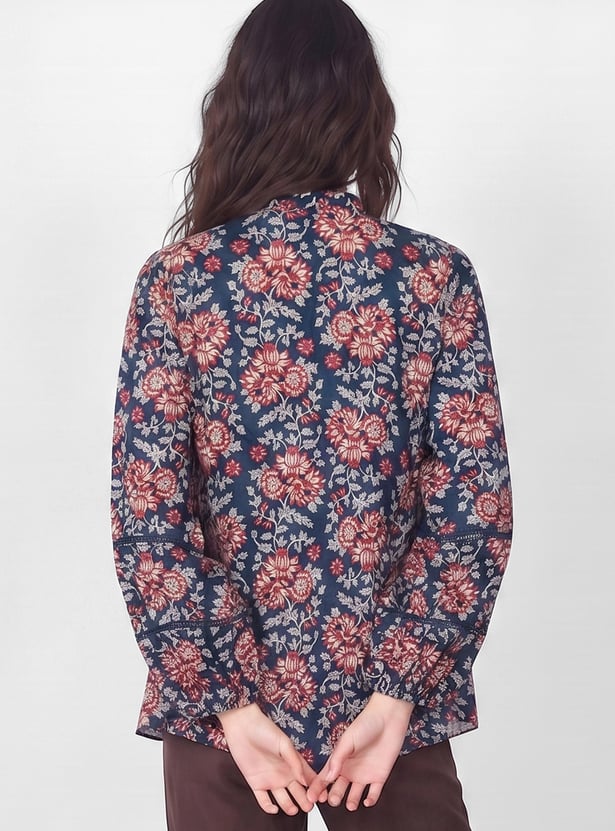 MELANGE Floral Print A-line Tunic