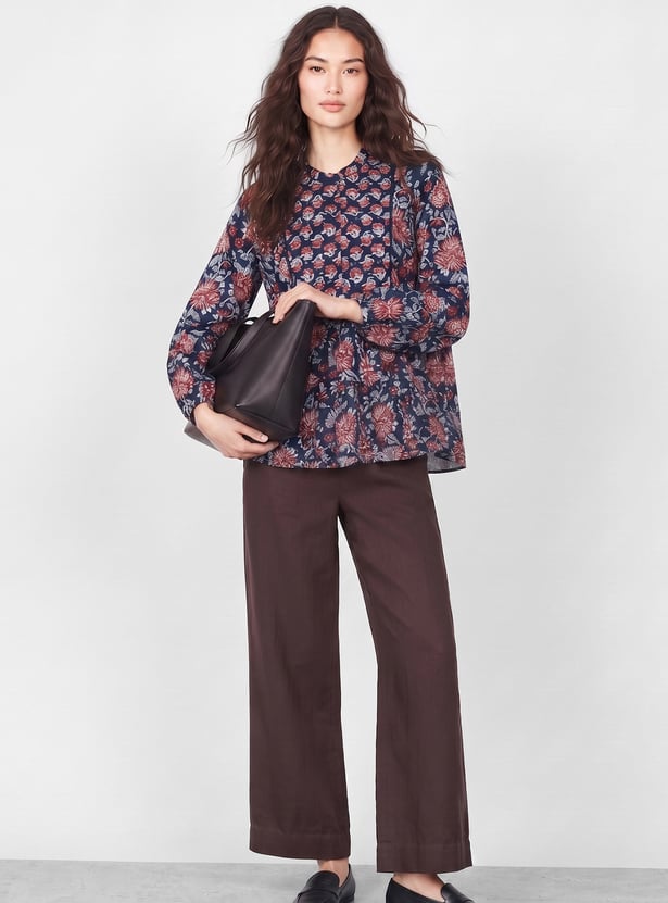 MELANGE Floral Print A-line Tunic