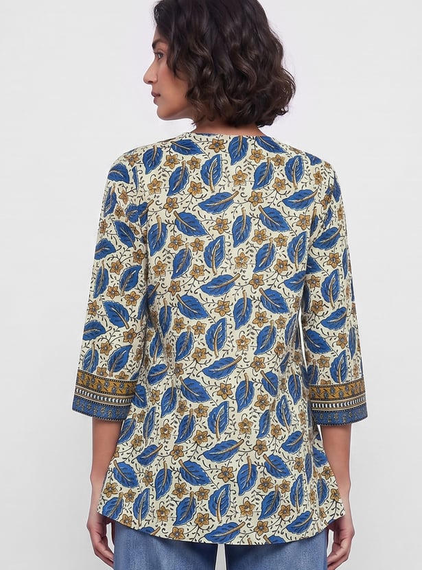 MELANGE Floral Print Tunic