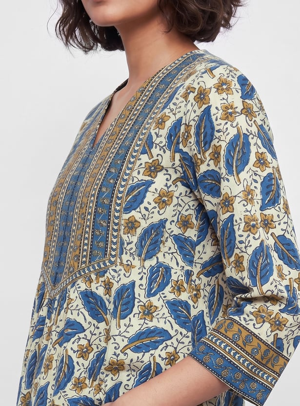 MELANGE Floral Print Tunic