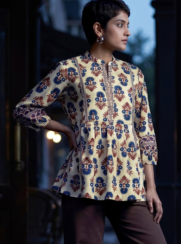MELANGE Floral Print Tunic