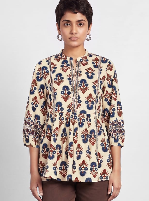 MELANGE Floral Print Tunic