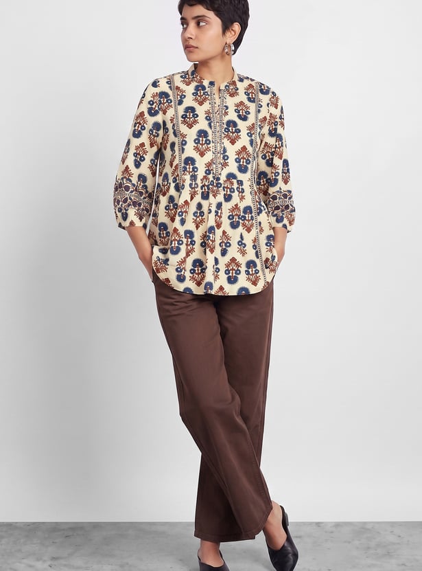 MELANGE Floral Print Tunic