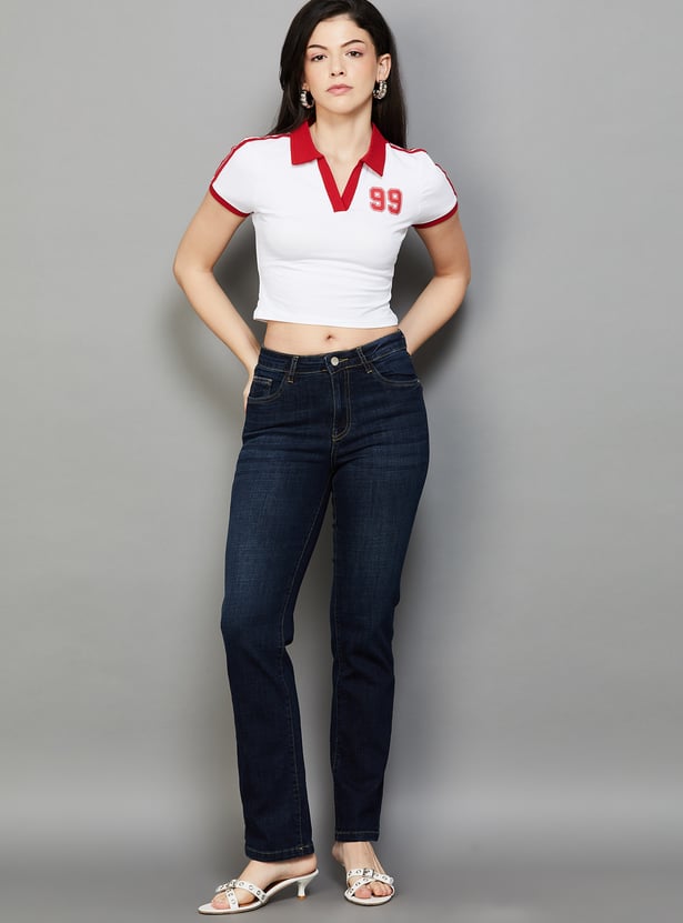 KRAUS Solid Slim Straight Fit Jeans