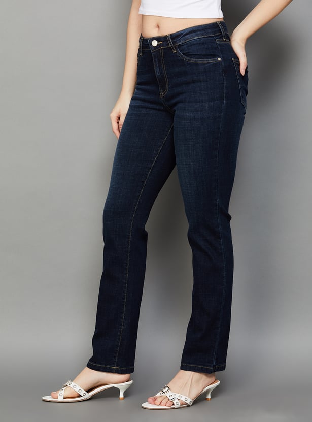 KRAUS Solid Slim Straight Fit Jeans