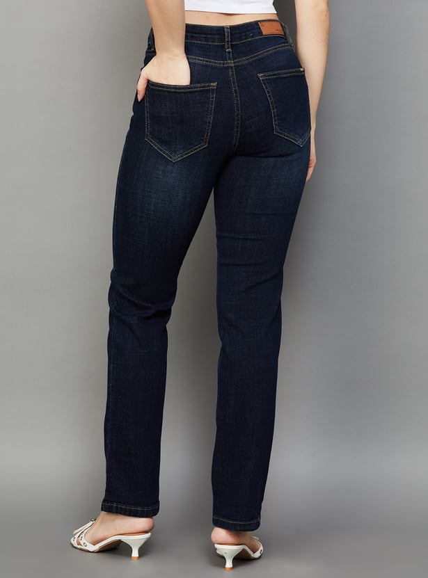 KRAUS Solid Slim Straight Fit Jeans