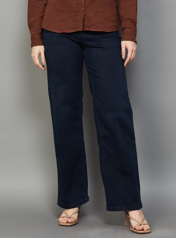 KRAUS High-Rise Straight Fit Jeans