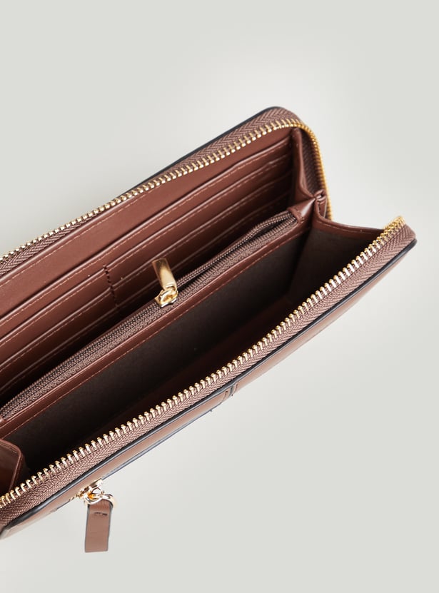 GINGER Solid Zip-Around Wallet
