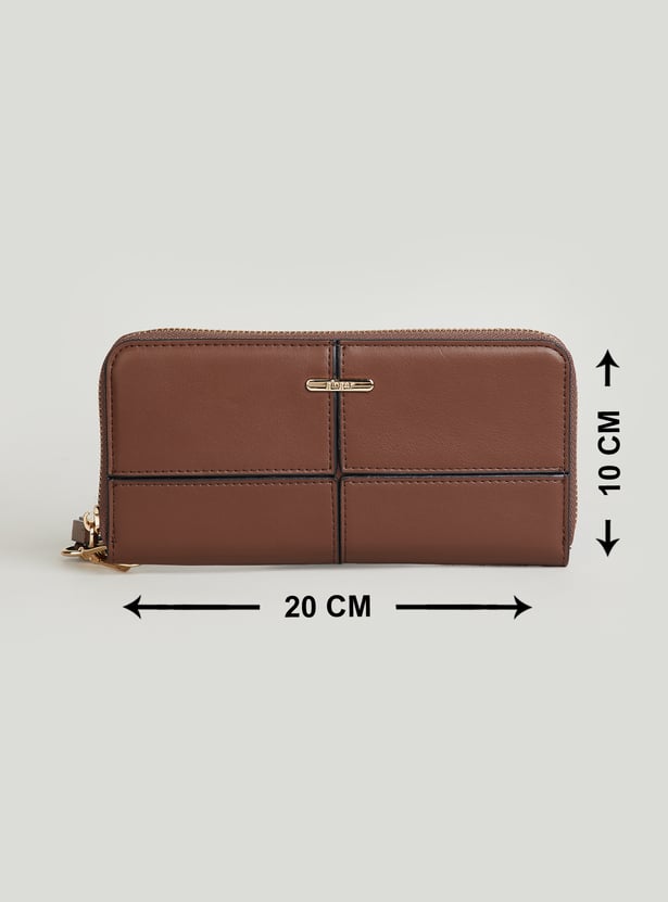 GINGER Solid Zip-Around Wallet