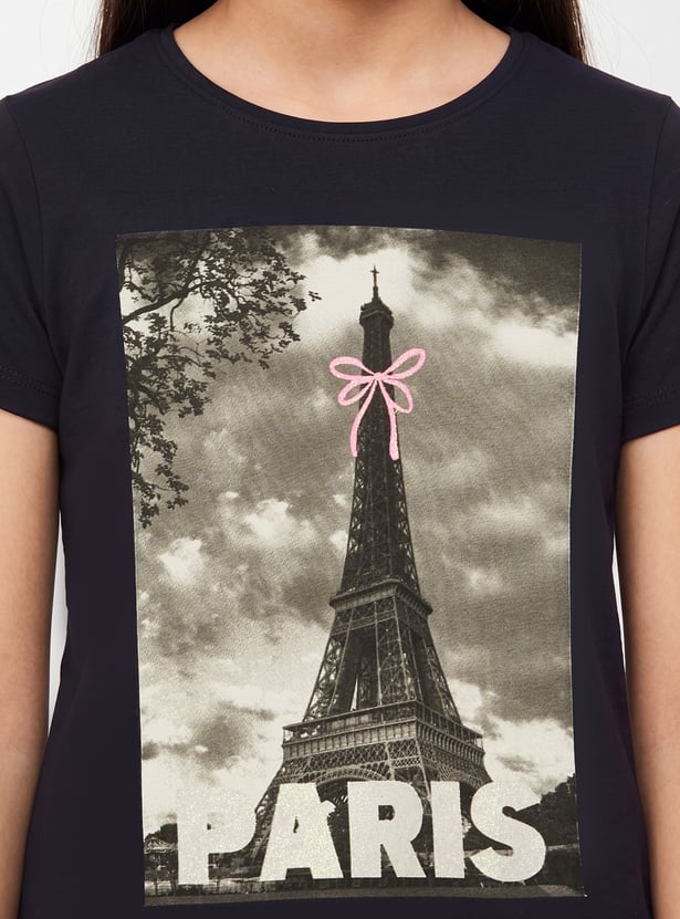 FAME FOREVER Girls Graphic Print T-shirt