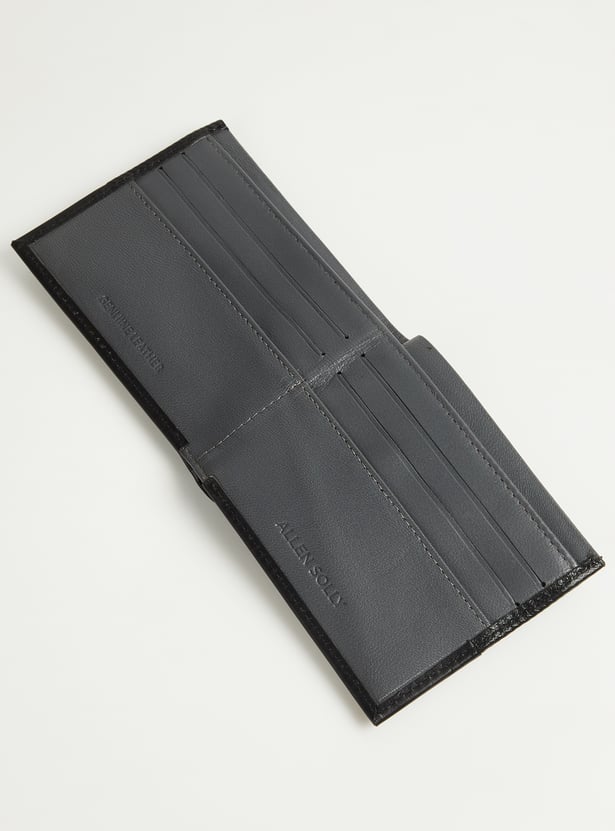 ALLEN SOLLY Textured Bi-Fold Wallet