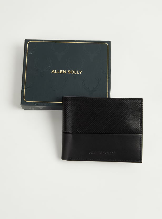 ALLEN SOLLY Textured Bi-Fold Wallet