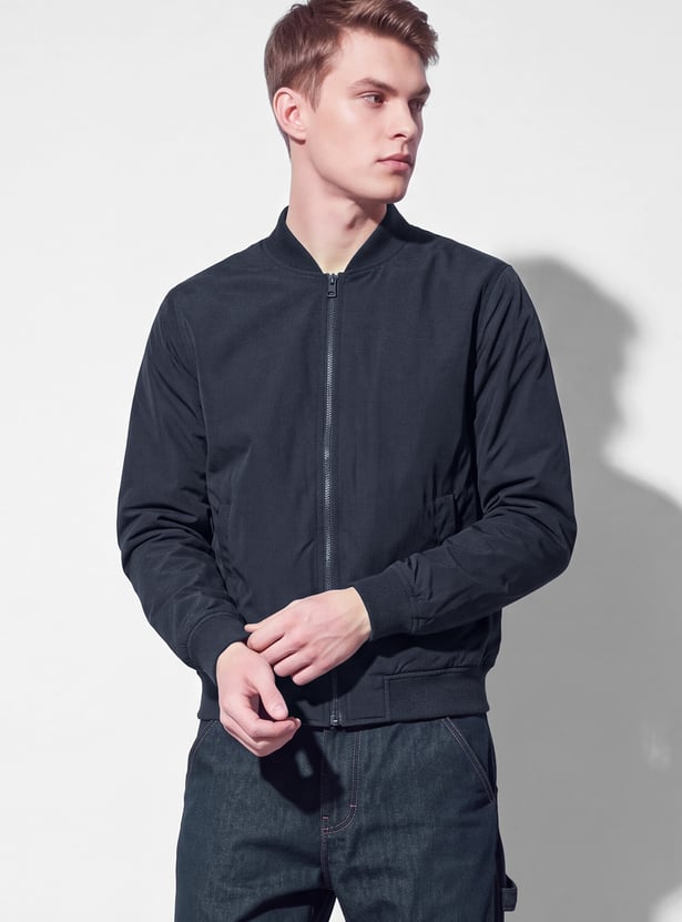 FAME FOREVER Base Collar Bomber Jacket