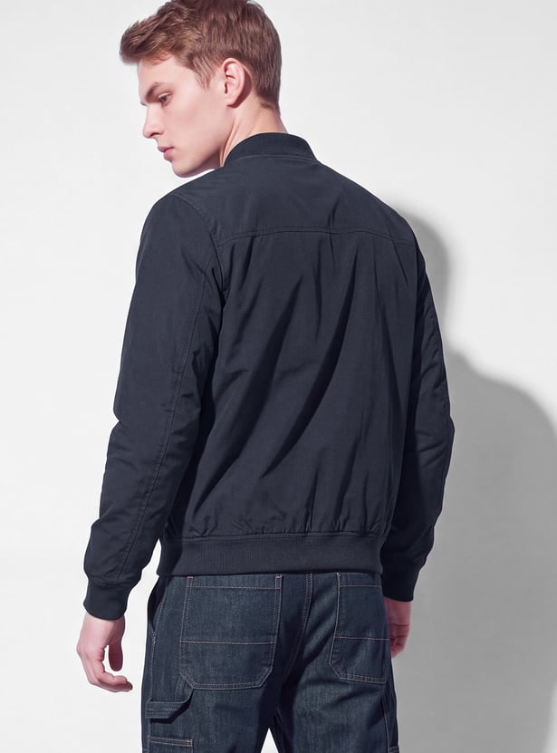 FAME FOREVER Base Collar Bomber Jacket