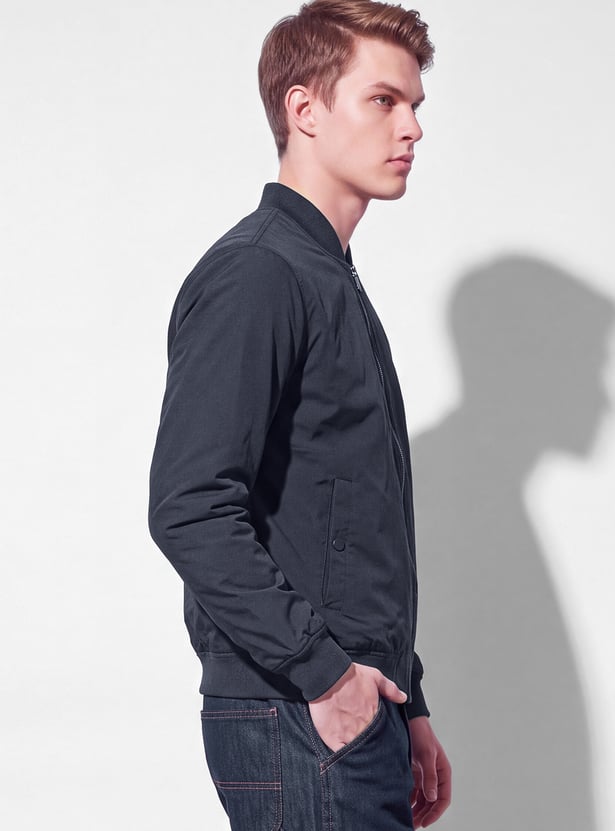 FAME FOREVER Base Collar Bomber Jacket
