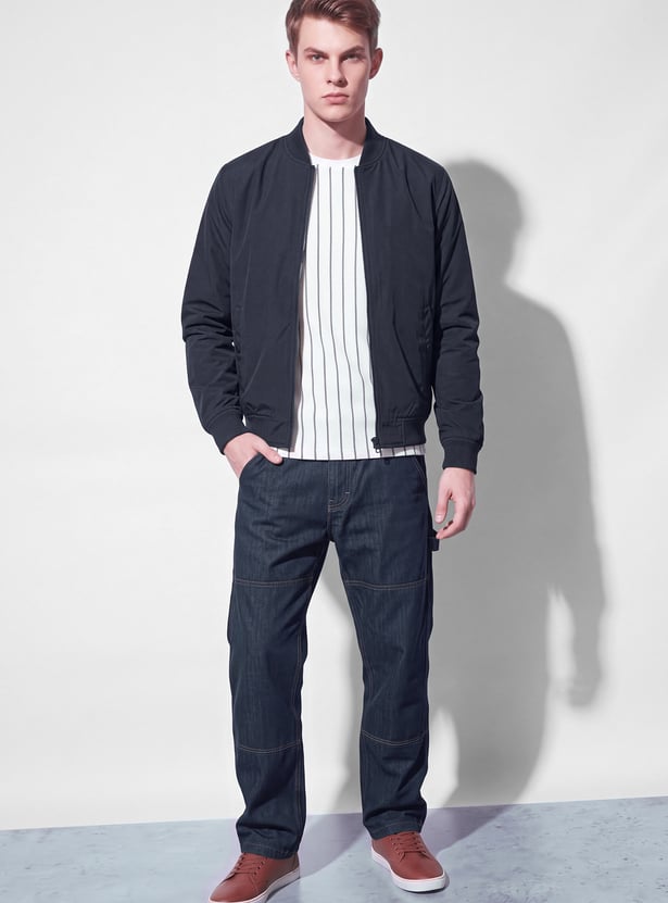 FAME FOREVER Base Collar Bomber Jacket