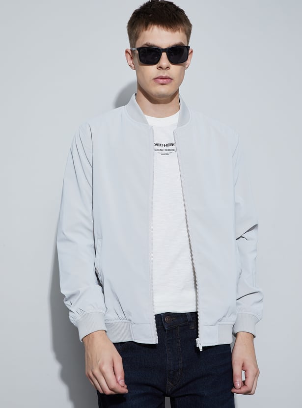 FAME FOREVER Base Collar Bomber Jacket