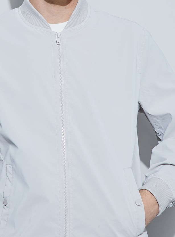 FAME FOREVER Base Collar Bomber Jacket