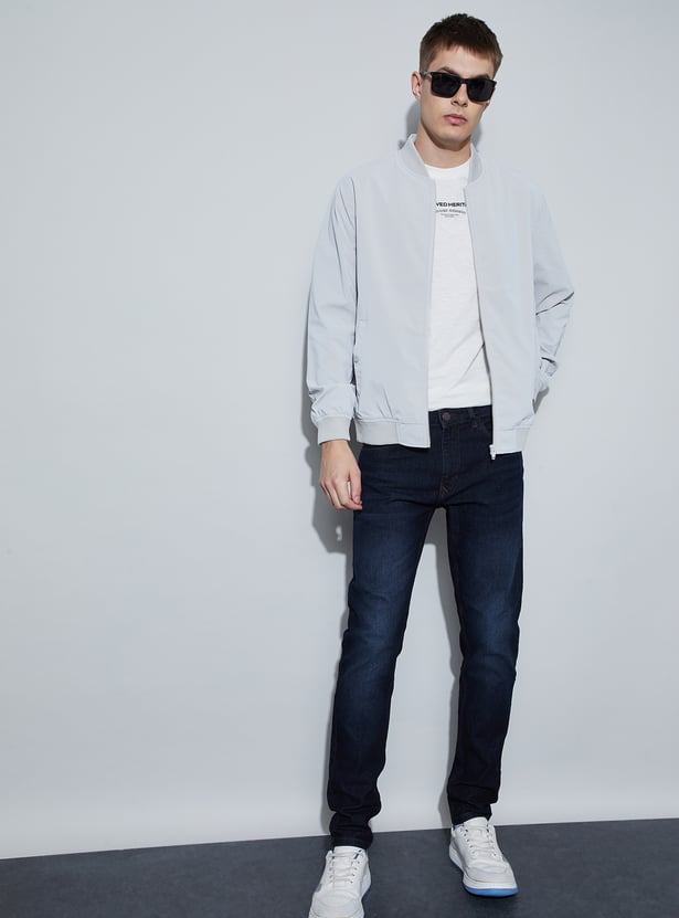 FAME FOREVER Base Collar Bomber Jacket