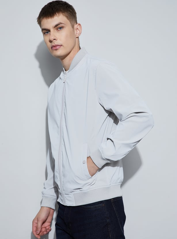 FAME FOREVER Base Collar Bomber Jacket