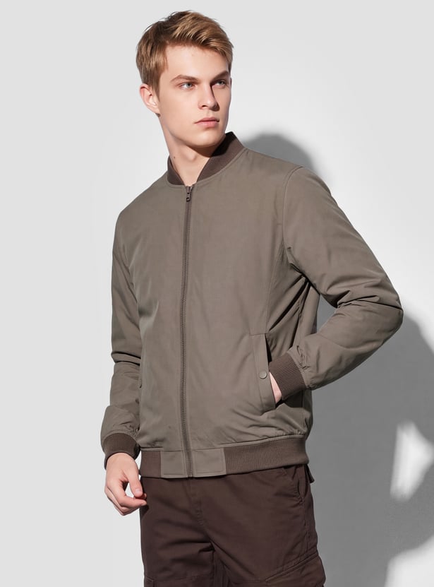 FAME FOREVER Base Collar Bomber Jacket