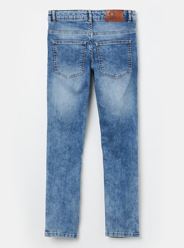UNITED COLORS OF BENETTON Boys Washed Slim Jeans