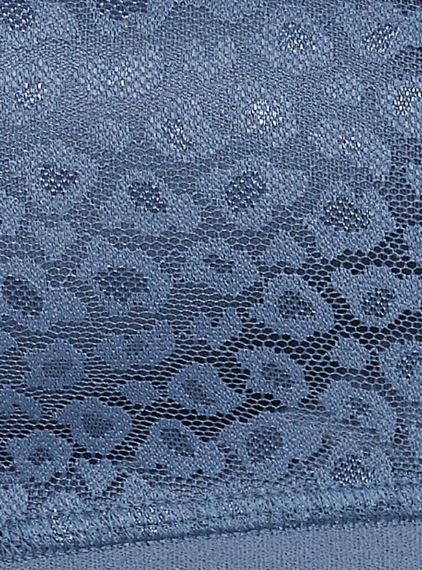 ENAMOR Lace Padded Non-Wired Seamless Bra