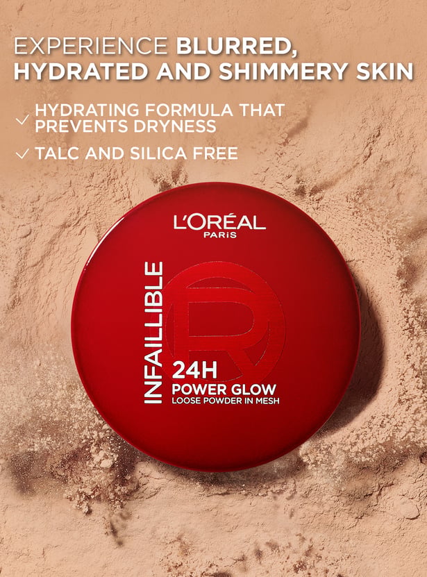 L'OREAL Infallible 24H Power Glow Finishing Powder - LIGHT - 9.5g