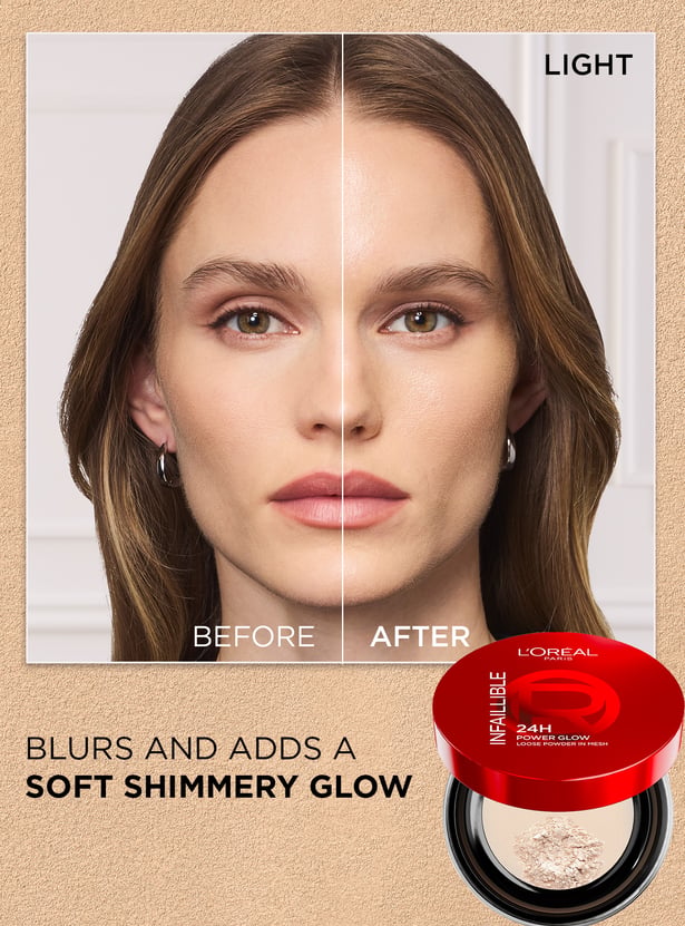 L'OREAL Infallible 24H Power Glow Finishing Powder - LIGHT - 9.5g