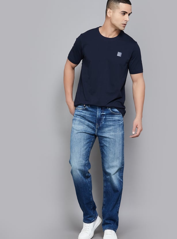 AMERICAN EAGLE Washed Regular Straight Jeans