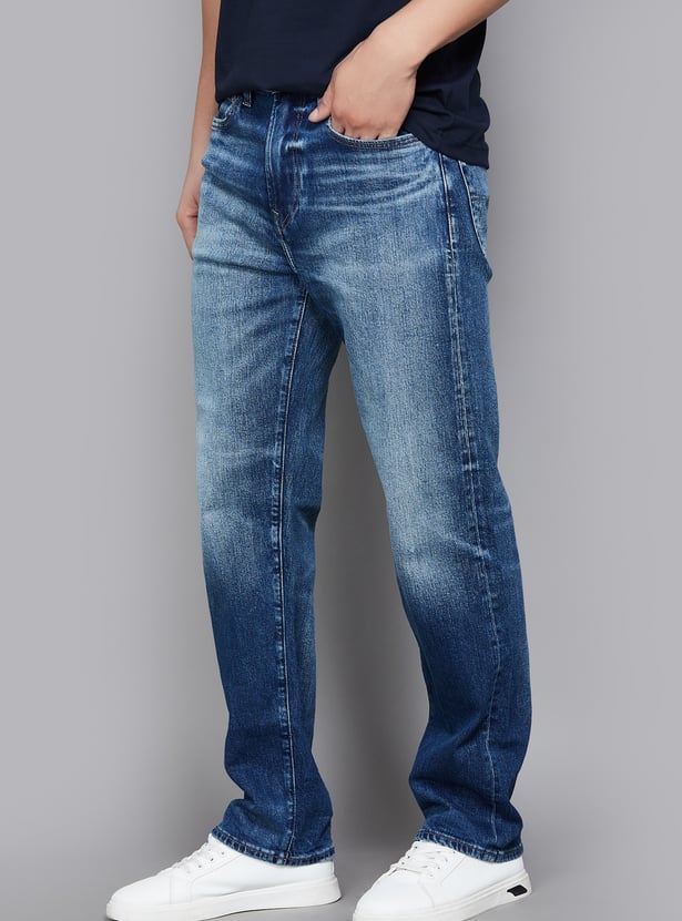 AMERICAN EAGLE Washed Regular Straight Jeans