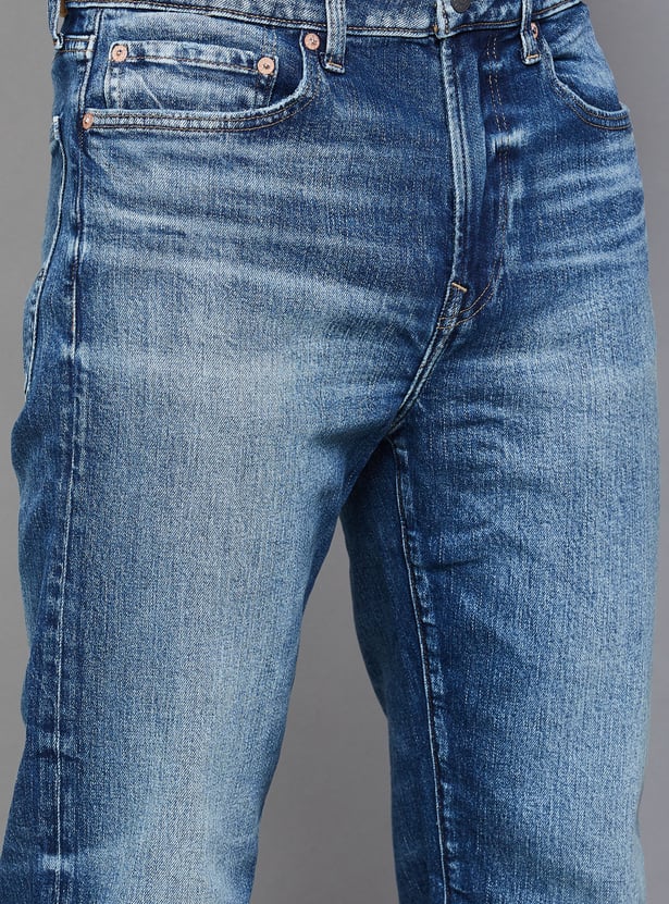 AMERICAN EAGLE Washed Regular Straight Jeans