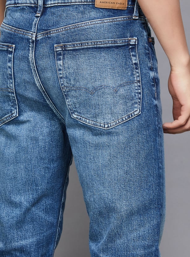 AMERICAN EAGLE Washed Regular Straight Jeans