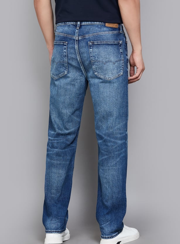 AMERICAN EAGLE Washed Regular Straight Jeans